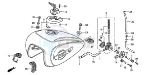 GL1500C VALKYRIE drawing FUEL TANK