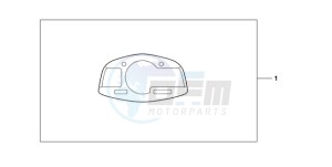 CBR600RA9 Europe Direct - (ED / ABS MME) drawing METER PANEL