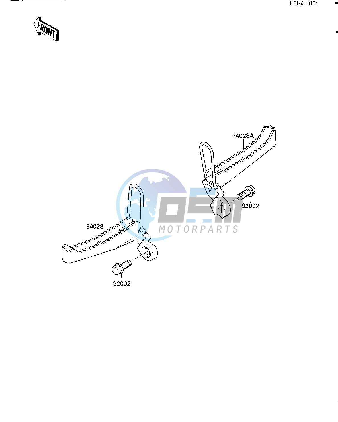 FOOTRESTS -- KSF250-A2- -