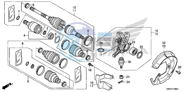 FRONT KNUCKLE/ FRONT DRIVE SHAFT