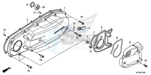 SH125ASG SH125D UK - (E) drawing LEFT SIDE COVER