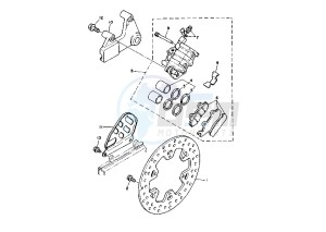 XTZ SUPER TENERE 750 drawing REAR BRAKE CALIPER