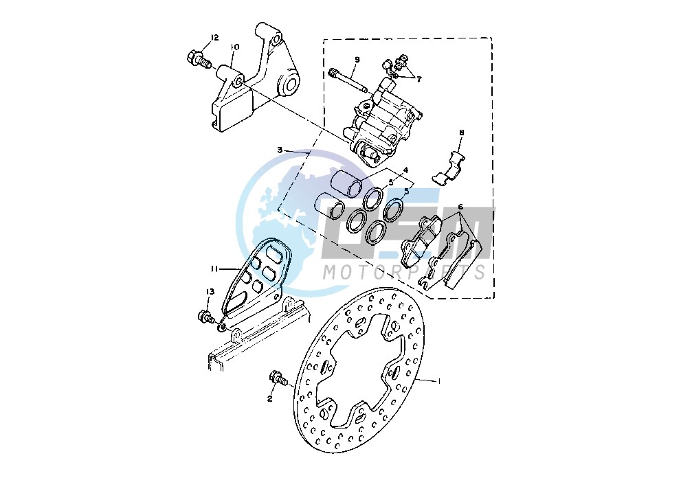 REAR BRAKE CALIPER