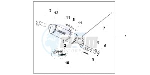 VFR1200FDD VFR1200F Dual Clutch UK - (E) drawing TITANIUM SLIPON EXH VFR1200F