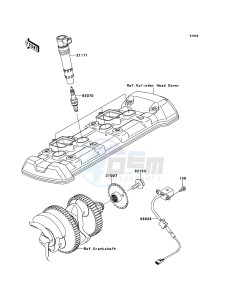 Z1000 ZR1000DBF FR GB XX (EU ME A(FRICA) drawing Ignition System