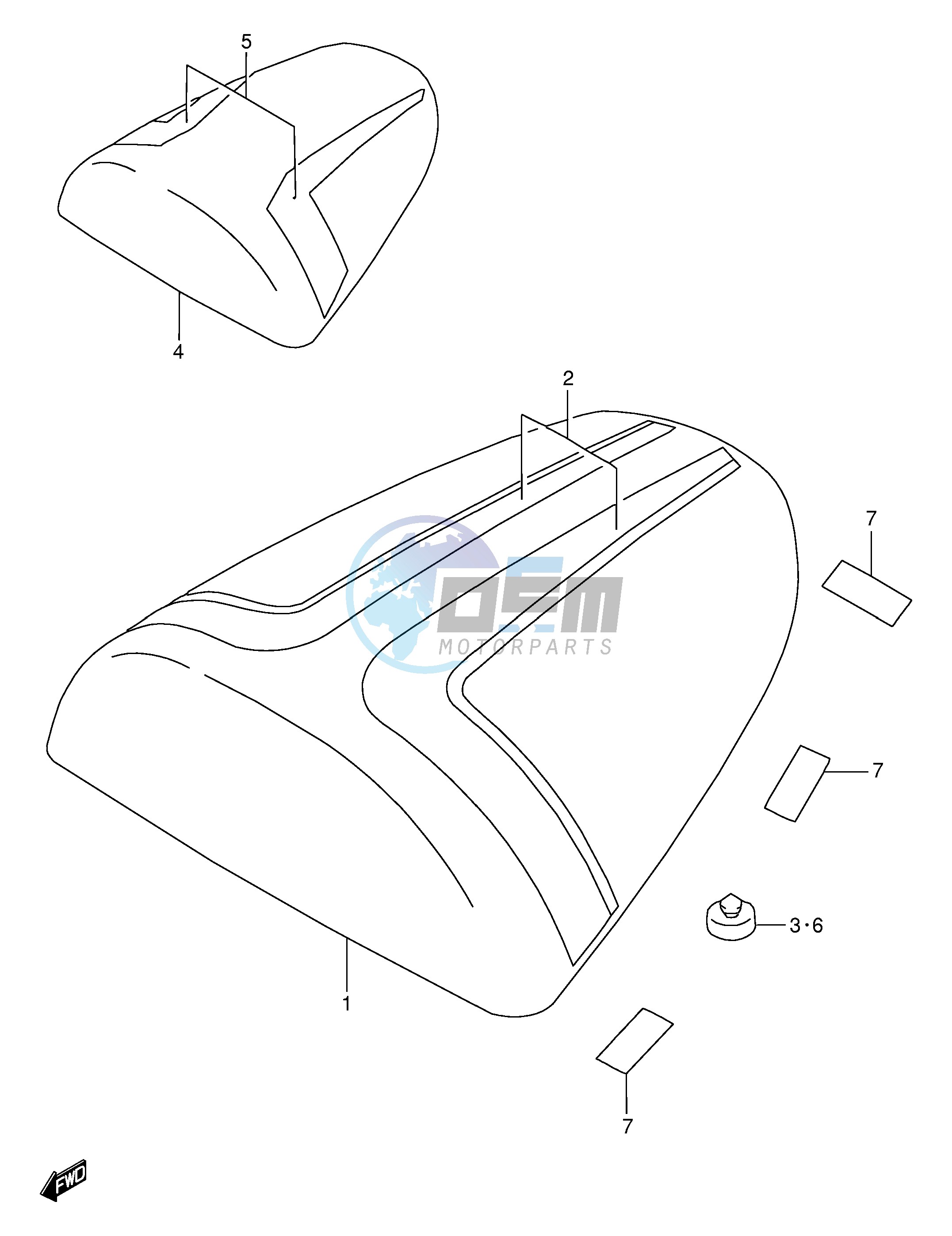 SEAT TAIL BOX (MODEL V)