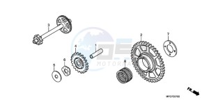 CB600F9 France - (F / CMF) drawing STARTING DRIVEN GEAR