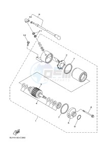 YFM350FWA GRIZZLY 350 4WD (1NSK) drawing STARTING MOTOR