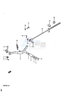 RM125 1983 drawing REAR BRAKE