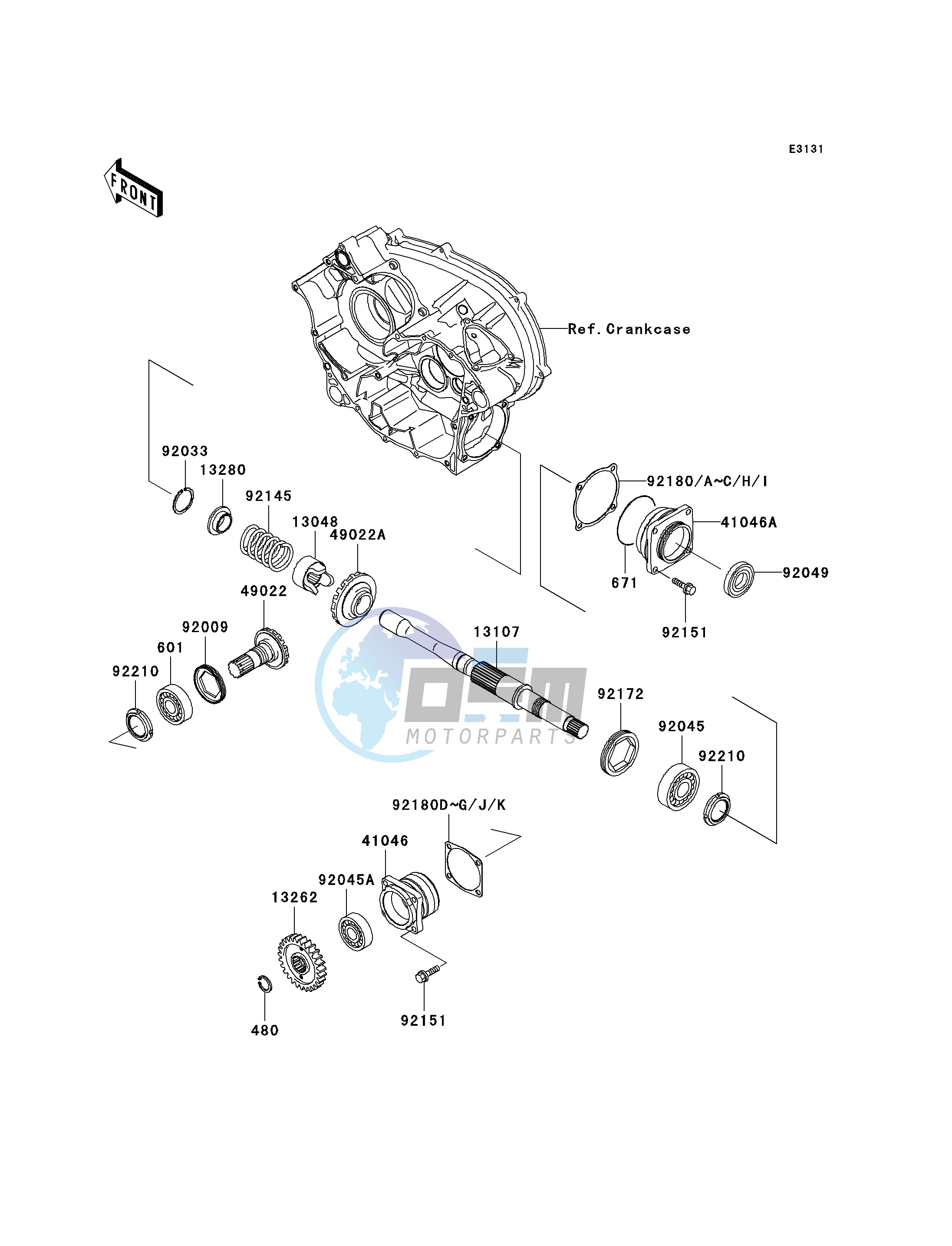 FRONT BEVEL GEAR