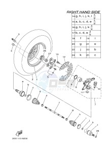 YFM700FWBD YFM70KPHH KODIAK 700 EPS HUNTER (2SMF) drawing FRONT WHEEL 2