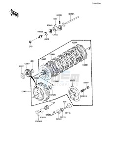 KZ 650 H [CSR] (H3) [CSR] drawing CLUTCH -- 83 H3- -