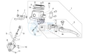 Shiver 750 drawing Clutch pump