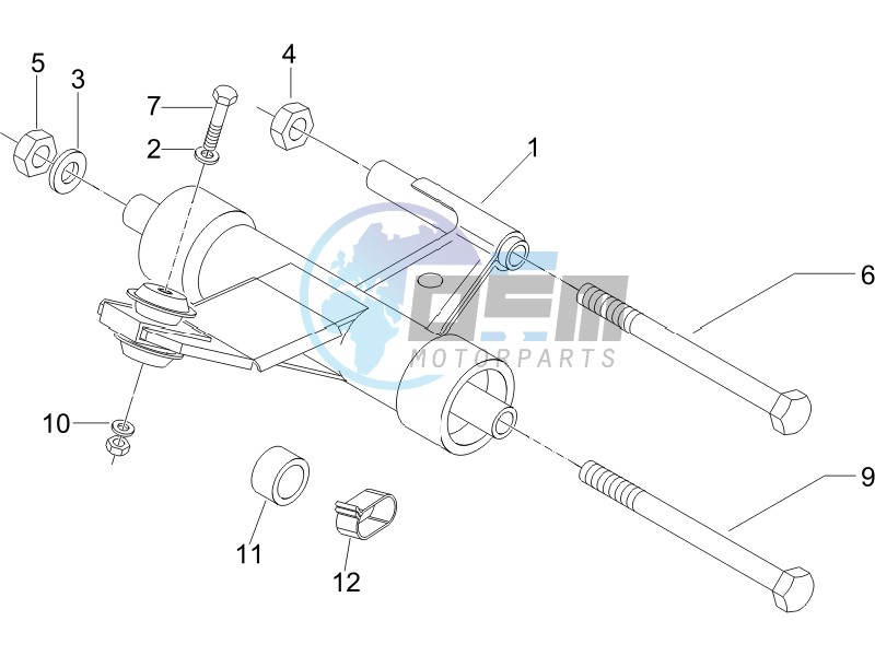 Swinging arm