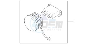 CB500XD CB500X Continue » UK - (E) drawing KIT,FR LED FOG LA