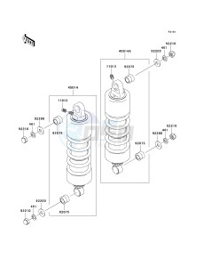 VN 1500 B [VULCAN 88 SE] (B1-B3) N8F drawing SUSPENSION_SHOCK ABSORBER