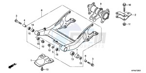 TRX420FEC drawing SWINGARM