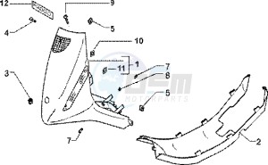 Zip 125 4T drawing Shield-spoiler