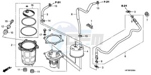 TRX420FPAA Australia - (U / PS) drawing FUEL PUMP