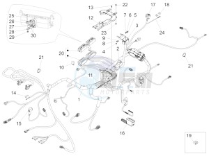 Audace 1400 USA-CND 1380 drawing Central electrical system