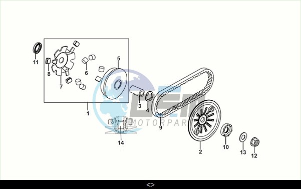 MOVABLE DRIVE FACE ASSY