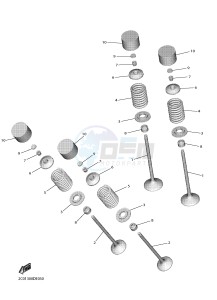 YZF600 R6 (BN6C) drawing VALVE