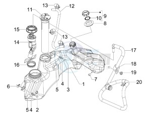 GTV 300 4T 4V ie Touring (NAFTA, APAC) (CN, USA) drawing Fuel tank