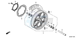 NC700XC drawing FRONT WHEEL