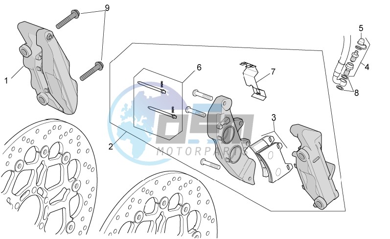 Front brake caliper