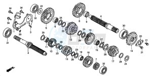 VT750DCA SHADOW SPIRIT drawing TRANSMISSION