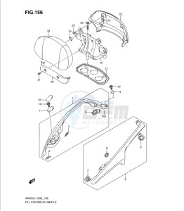 AN650 drawing PILLION RIDER HANDLE (AN650AL1 E19)