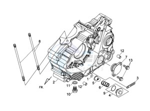 WOLF 250EFI drawing CRANKCASE COVER