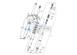 TDM 900 drawing FRONT FORK