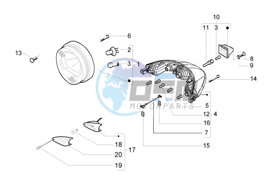 Front lightsand turn signal lamps