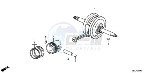 CRF50FE CRF50F Europe Direct - (ED) drawing CRANKSHAFT/PISTON