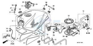 CB600FAA F / ABS CMF 25K drawing FUEL TANK