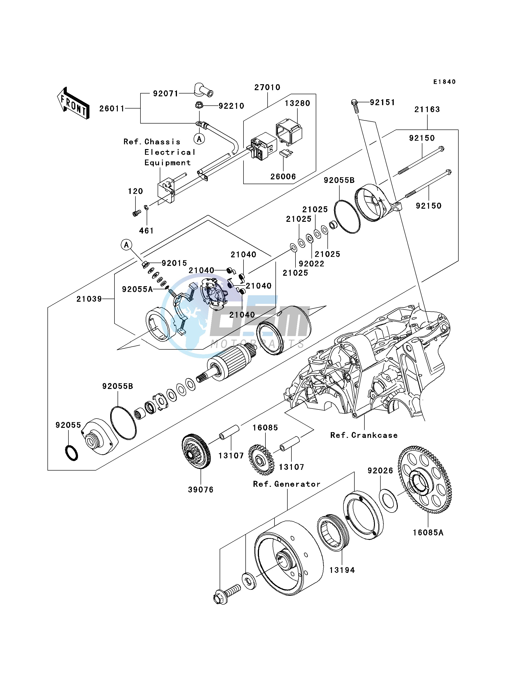 STARTER MOTOR--  - ER650AE046804- -