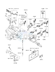 VN 1600 D [VULCAN 1600 NOMAD] (D1) D1 drawing IGNITION SWITCH