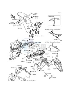 Z800 ABS ZR800BFF FR GB XX (EU ME A(FRICA) drawing Fenders