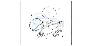 VFR1200FDD VFR1200F Dual Clutch UK - (E) drawing TANK BAG