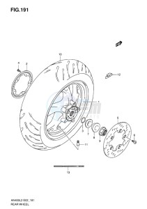 AN400 ABS BURGMAN EU drawing REAR WHEEL