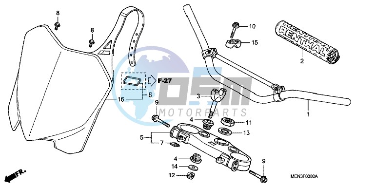 HANDLE PIPE/TOP BRIDGE