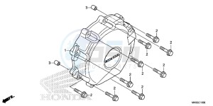 CBR1000RRF Fireblade - CBR1000RR 2ED - (2ED) drawing A.C. GENERATOR COVER (CBR1000RR EXCEPT 2MA/ S)