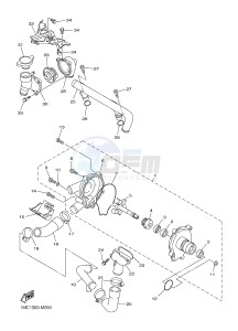 FJR1300A FJR1300-A FJR1300A ABS (B88D) drawing WATER PUMP