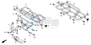 TRX350FE FOURTRAX ES drawing CARRIER