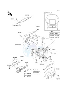 KL 650 A [KLR 650] (A6F-A7F) A7F drawing COWLING