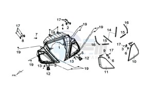 MAXSYM 600 I ABS EXECUTIVE EURO4 L7 drawing DASHBOARD COVER