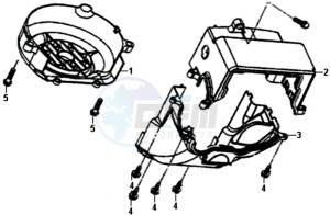 FIDDLE III 50 L6 drawing FLYWHEEL COVER