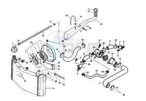 RAPTOR 650 drawing COOLING SYSTEM