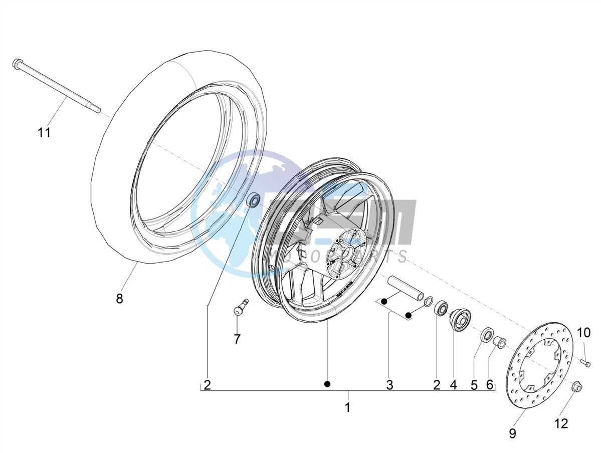 Front wheel